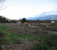 Le chantier du lotissement: r&eacute;alisation des r&eacute;seaux