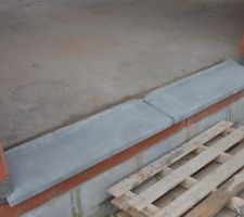 Le seuil de la baie vitré qui à bien était posé.