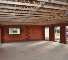 Vue de l?intérieur vers les pièces de vie
