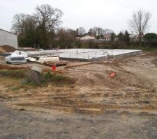 Dalle coul&eacute;e sur vide sanitaire