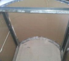 On voit le montage pour faire l'arrondi