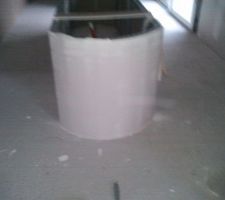 Premi&egrave;re passe d'enduit sur l'arrondi