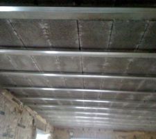 Fourreaux pour faux plafond en placo au RDC