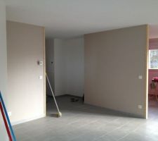 Murs Voile de Lin Colours et Blanc Satin Tollens (  plafonds blanc Mat Tollens)