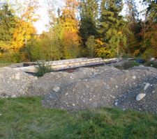 Les poutres avec gravats