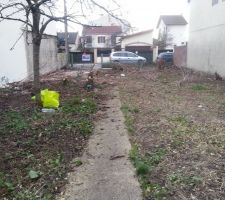 Vu du fond du jardin a la limite separative