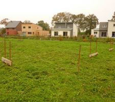 Implantation de la maison pour terrassement