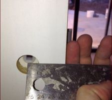 Entre axe &agrave; 4 cm