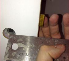 Entre axe &agrave; 5 cm