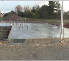 Plateforme coulée