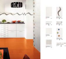 Photo du catalogue...malheureusement le d&eacute;cor avec les cercles ne se fait plus. Nous allons utiliser le blanc...