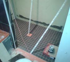 Sol de la douche italienne