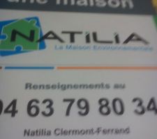 Avant le PC un peu de pub pour Natilia et la maison environnementale