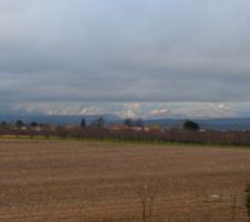 Vue sur le Vercors depuis une chambre du haut.