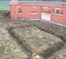 Fondation d'un abri de jardin