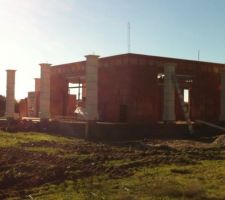 Piliers porche maison