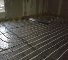 Plancher chauffant salon/séjour