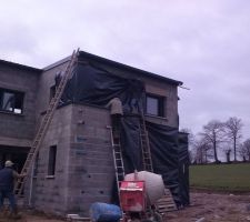 Opération bâchage maison