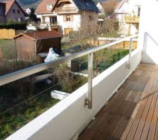 Garde-corps du balcon extérieur
