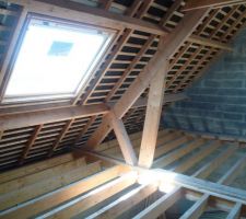Solivage sur le garage