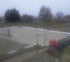 Juste avant de couller la dalle