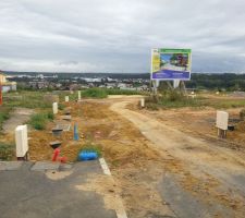 Lotissement en cours de réalisation par MODAP .