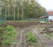 Terre végétale étalée