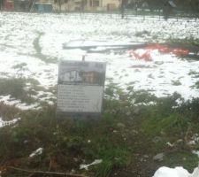 Enfin plus de cabanon et plus de broussailles !!! Mais la neige !