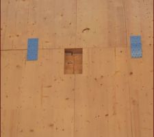 Constat photo après pose 

mur extérieur : la poutre est trop courte !