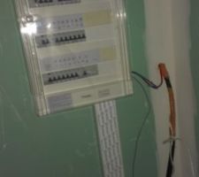 Compteur electrique et cable EDF 2*35en attente de raccordement