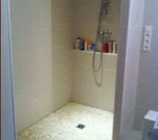 Douche de notre sdb