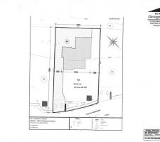 Projet de la maison sur le terrain.
d&eacute;cembre 2012.