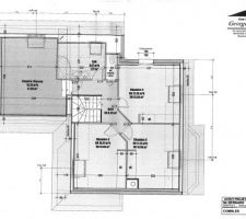 Plan du projet de la maison partie 1er ètage.