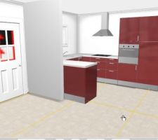 Cusine equipée 3D