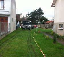 Livraison de la benne