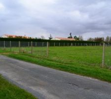 Notre terrain d'une surface de 1852m² avant le début du chantier