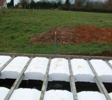 Pose du plancher isolant