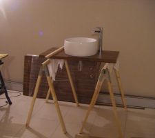 Préparation meuble sdb bas