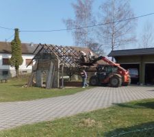 D&eacute;molition de la grange