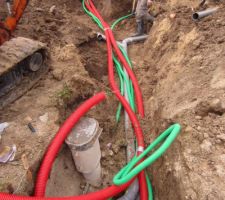 Les gaines pour électricité, eau potable et PTT   tuyaux des EP