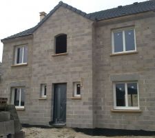 Pose des appuis fenetre et fenetres