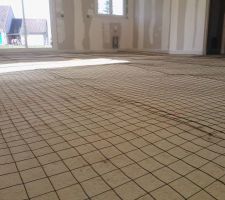 Préparation pour coulage de la chappe