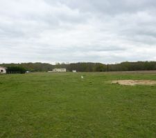 Vue g&eacute;n&eacute;rale du terrain en direction du sud est