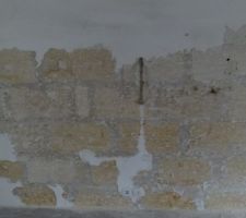 Recuperation mur pierre apparente vue proche