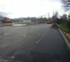 Les VRD du lotissement sont en cours.....