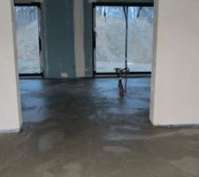 Dalle avant la pose du carrelage