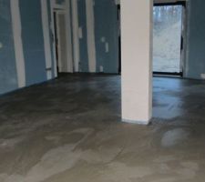 Dalle avant la pose du carrelage