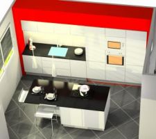 Cuisine plan 3D Mobalpa