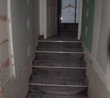 Mont&eacute;e escalier garage-espace jour