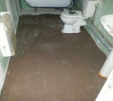 Ragréage salle de bain